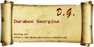 Darabos Georgina névjegykártya